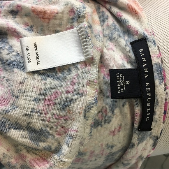 Banana Republic Modal Tank Top S Boho Whimsy Romantic Feminine Ruffle Coquette - Picture 7 of 9